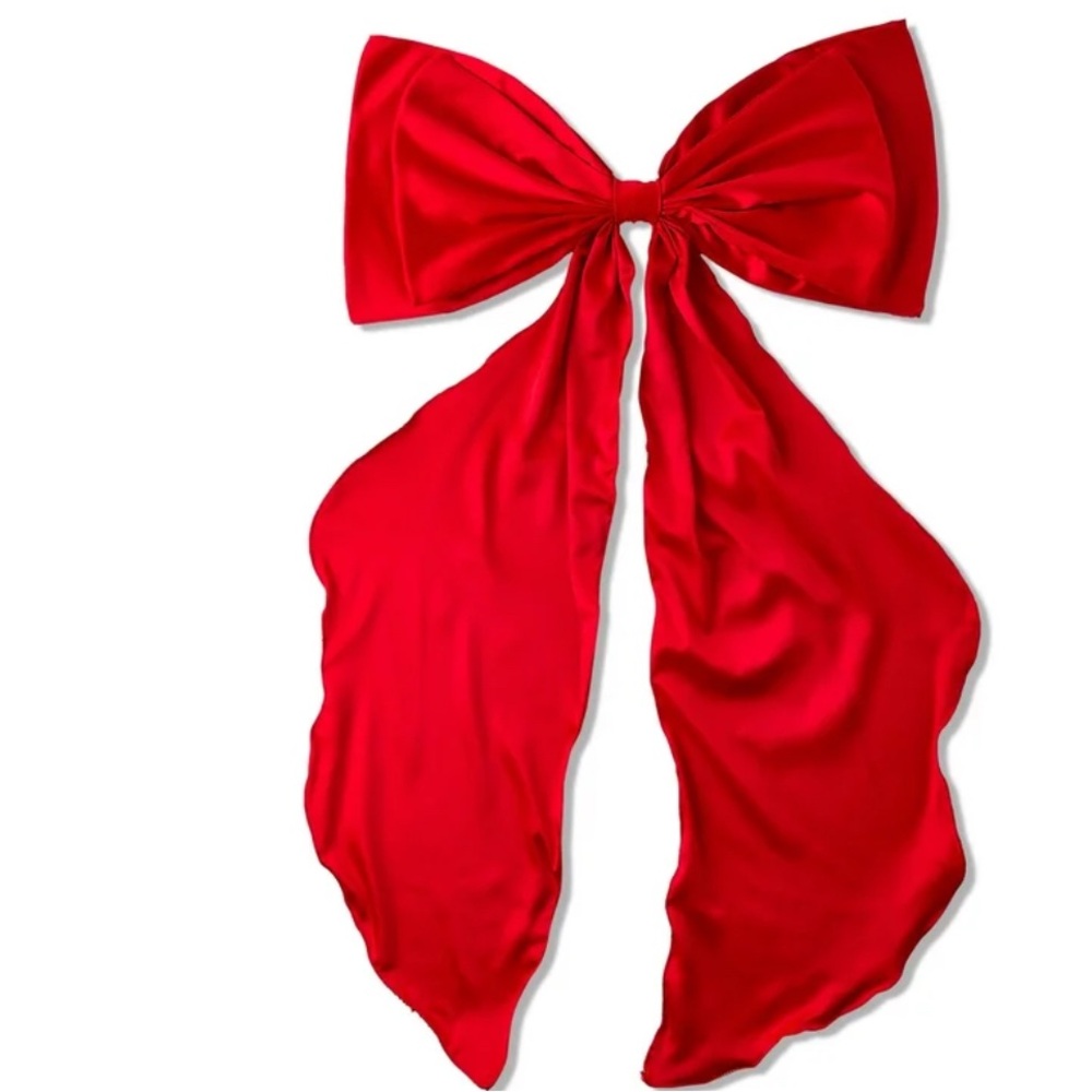 Elegant Red Bow Decoration
